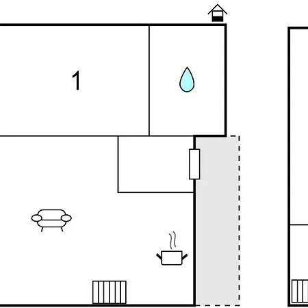 2 Bedroom Lovely In Vaeggerlose Dom wakacyjny Bøtø By